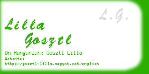 lilla gosztl business card